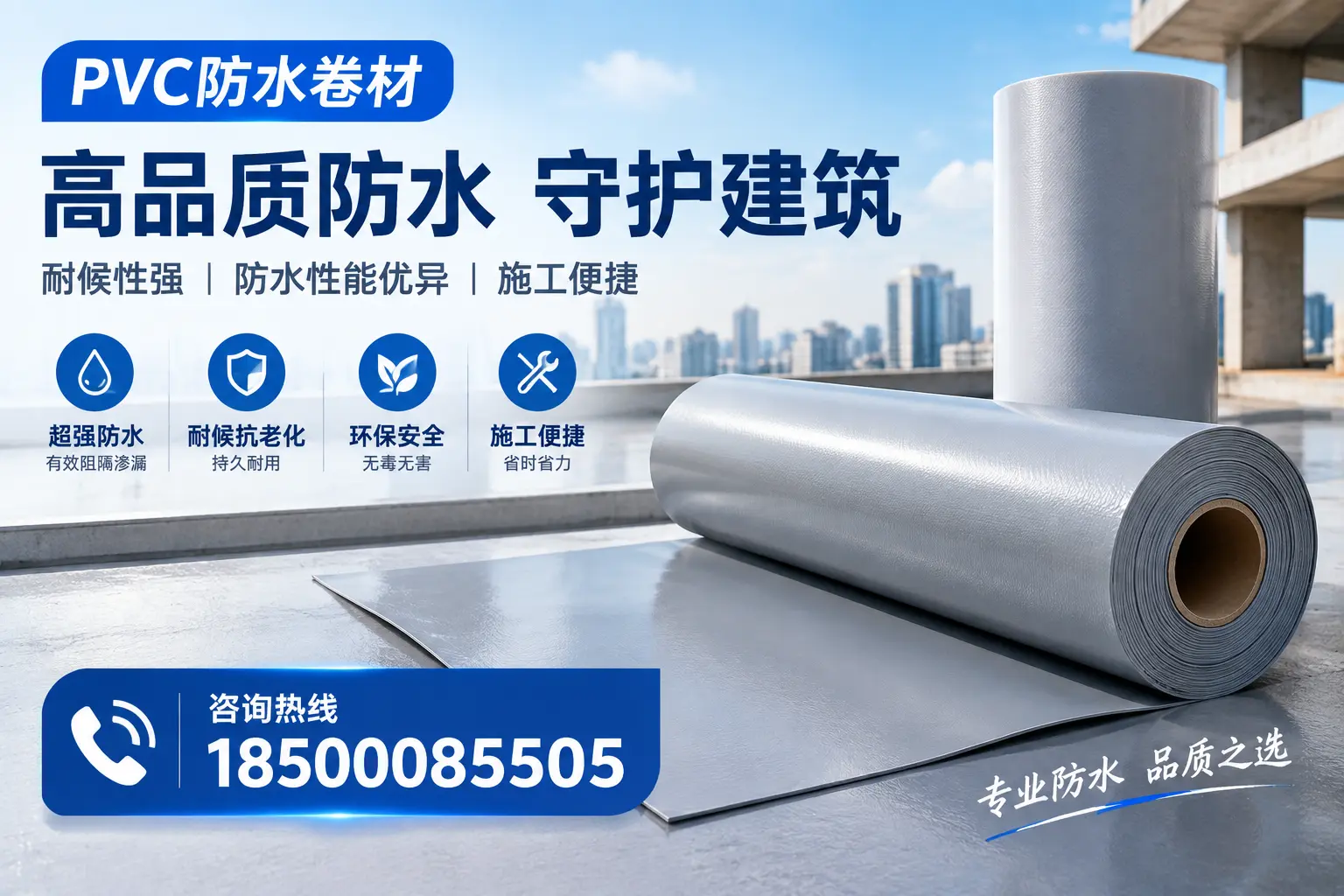 PVC防水卷材的防水效果评测，适合果洛的科学依据